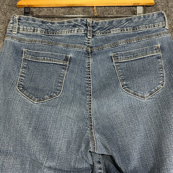 Gloria Vanderbilt Jeans Womens 12 The Perfect Fit Cotton Stretch Crop Embroider - Picture 8 of 8